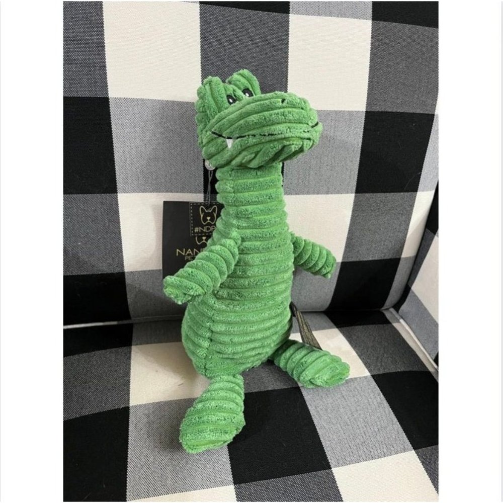 NWT Nandog  Green Dinosaur Pet Toy